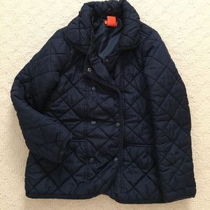 Joe Fresh Navy Quilted Spring Joy w/ Corduroy Trm